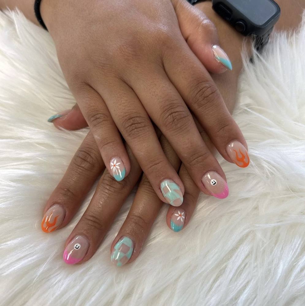 Nail art by The Boarding House Nail Spa